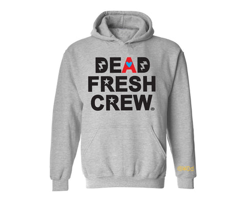 Dead Fresh Crew Highlighted "A" Hoodie - Heather Grey